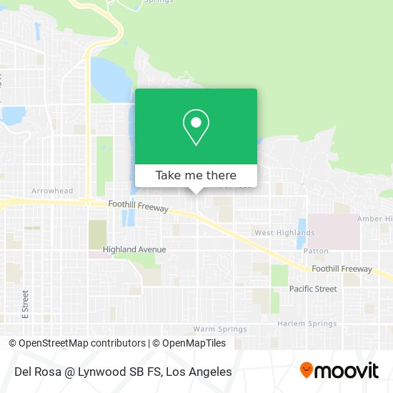 Del Rosa @ Lynwood SB FS map