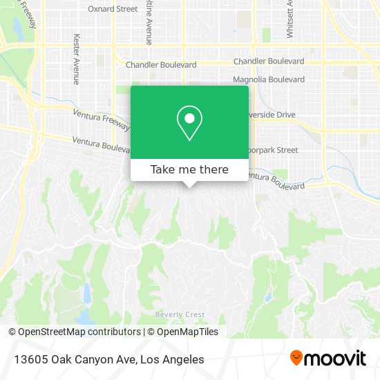 Mapa de 13605 Oak Canyon Ave