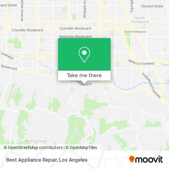 Best Appliance Repair map