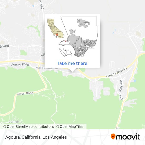 Mapa de Agoura, California