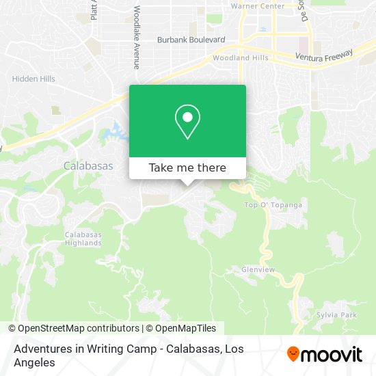 Adventures in Writing Camp - Calabasas map