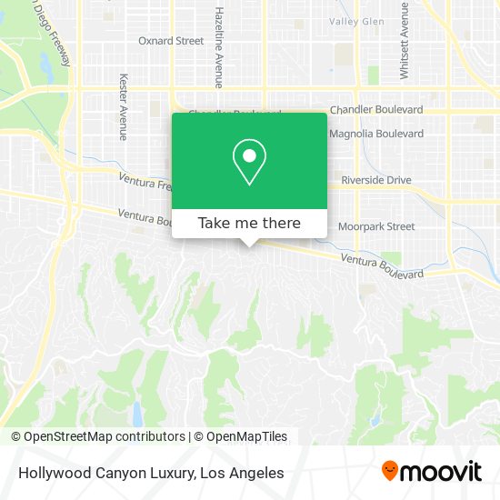 Mapa de Hollywood Canyon Luxury