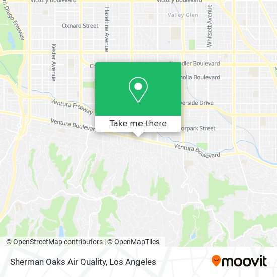 Sherman Oaks Air Quality map