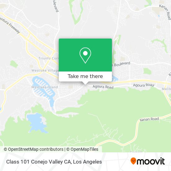 Class 101 Conejo Valley CA map