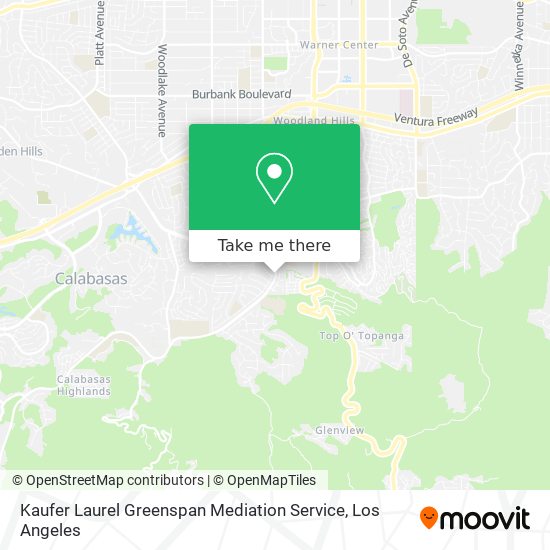 Mapa de Kaufer Laurel Greenspan Mediation Service