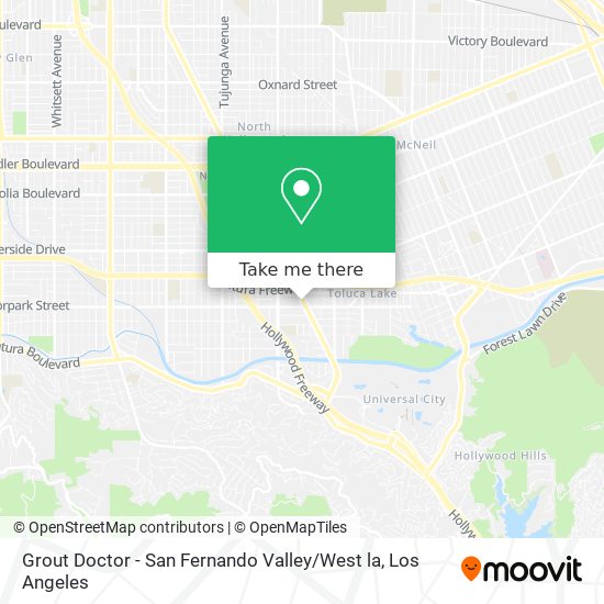 Grout Doctor - San Fernando Valley / West la map