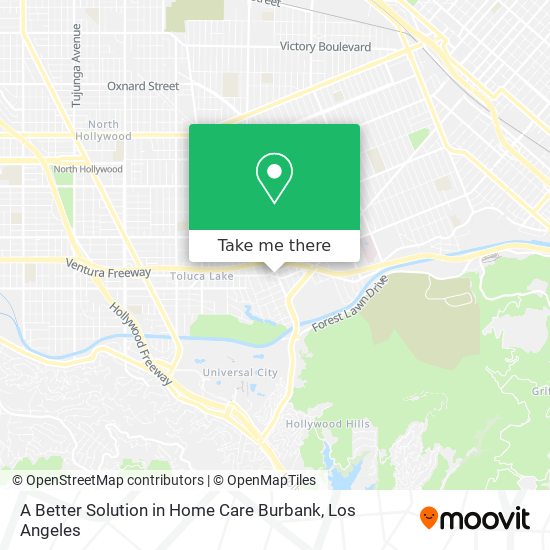Mapa de A Better Solution in Home Care Burbank