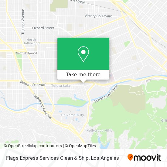 Flags Express Services Clean & Ship map