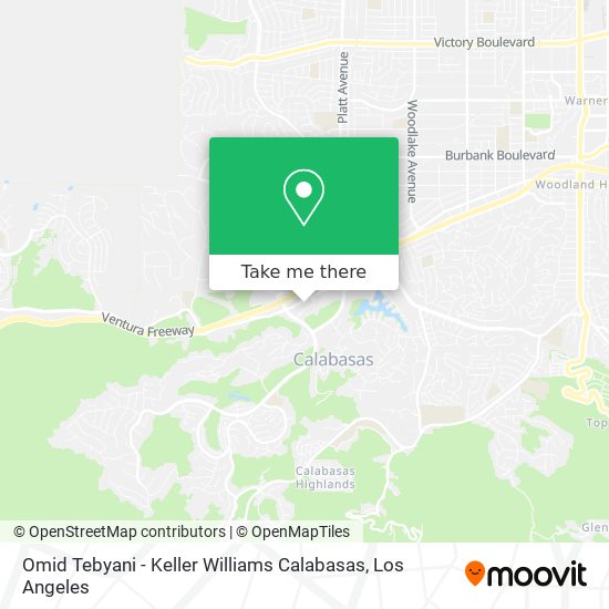 Omid Tebyani - Keller Williams Calabasas map