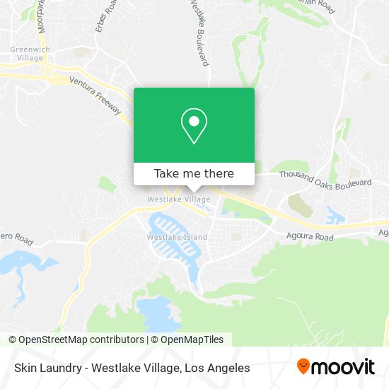 Mapa de Skin Laundry - Westlake Village