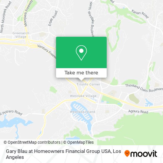 Gary Blau at Homeowners Financial Group USA map