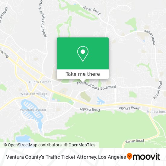 Mapa de Ventura County's Traffic Ticket Attorney