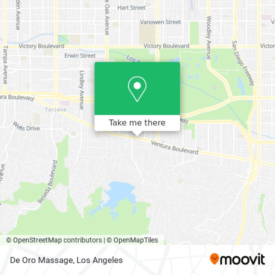 De Oro Massage map