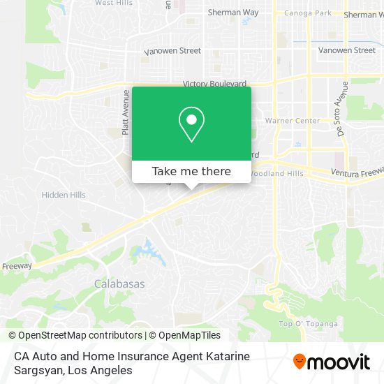 CA Auto and Home Insurance Agent Katarine Sargsyan map