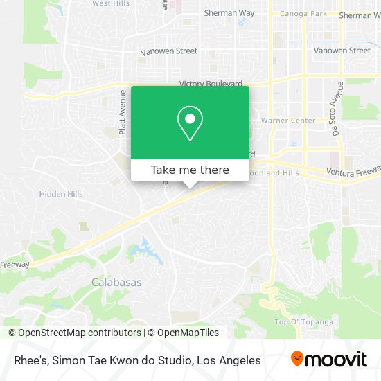 Rhee's, Simon Tae Kwon do Studio map