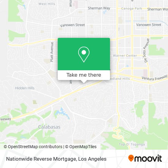 Mapa de Nationwide Reverse Mortgage