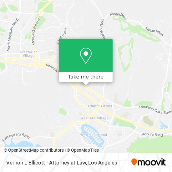 Vernon L Ellicott - Attorney at Law map