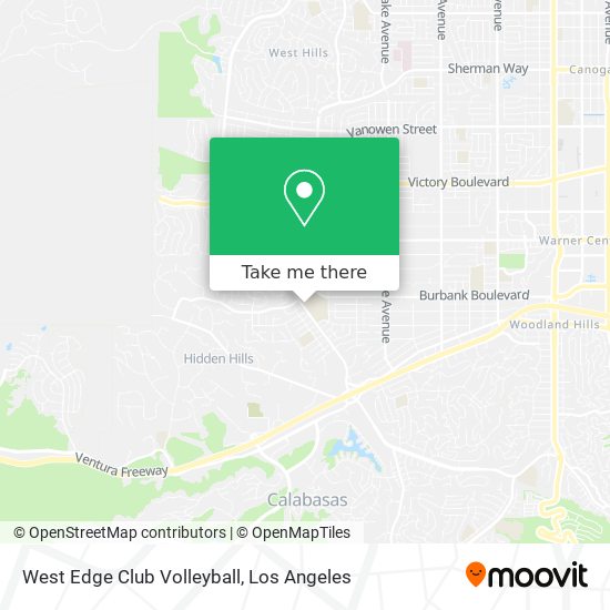 Mapa de West Edge Club Volleyball