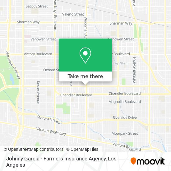 Mapa de Johnny Garcia - Farmers Insurance Agency