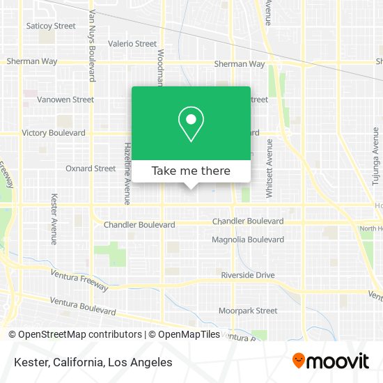 Mapa de Kester, California