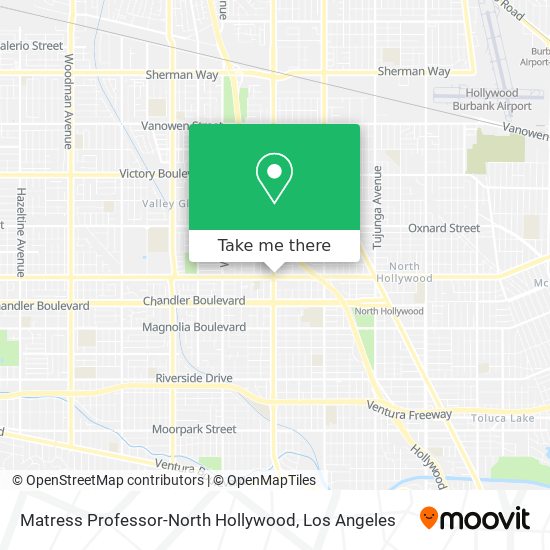 Matress Professor-North Hollywood map