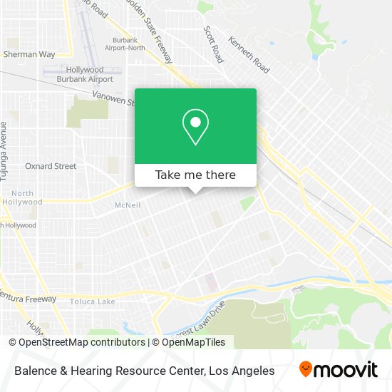 Balence & Hearing Resource Center map