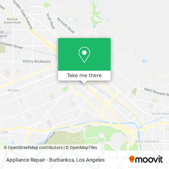 Mapa de Appliance Repair - Burbankca