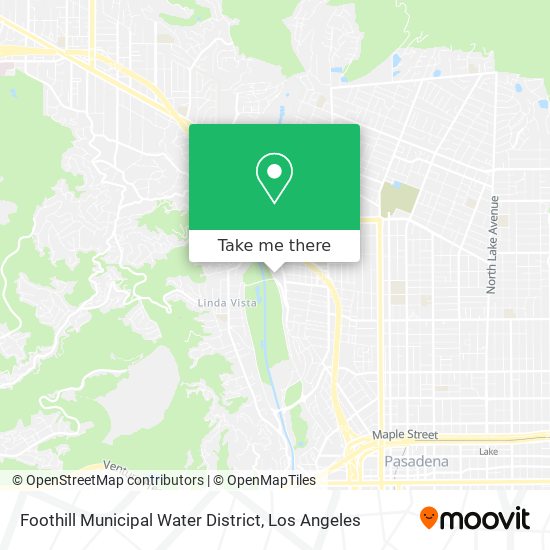Foothill Municipal Water District map