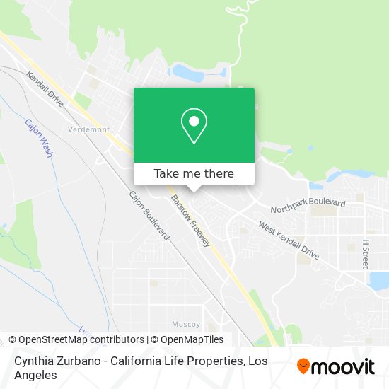 Mapa de Cynthia Zurbano - California Life Properties