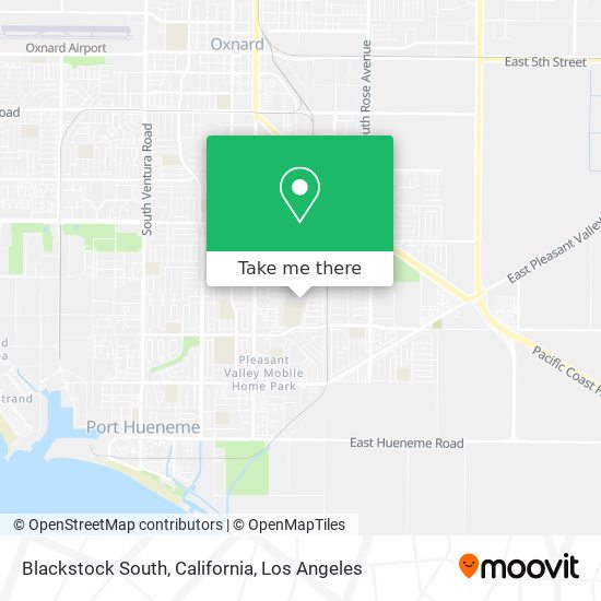 Blackstock South, California map