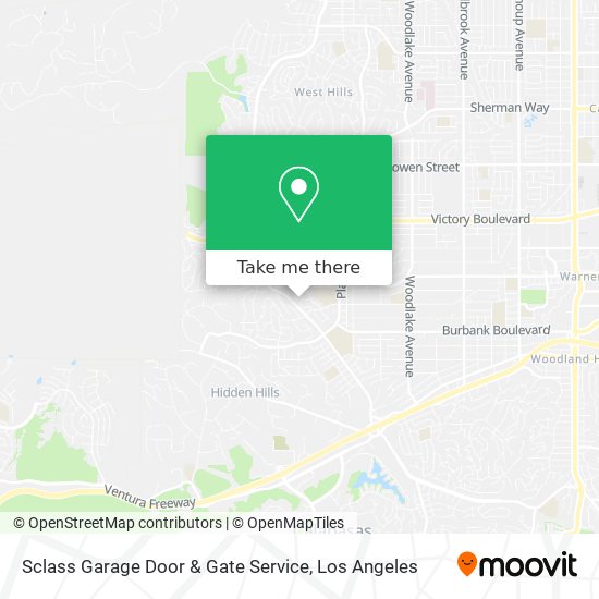 Sclass Garage Door & Gate Service map