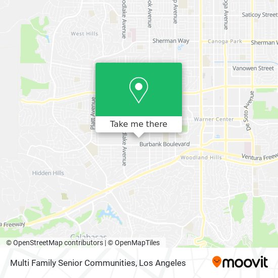 Multi Family Senior Communities map