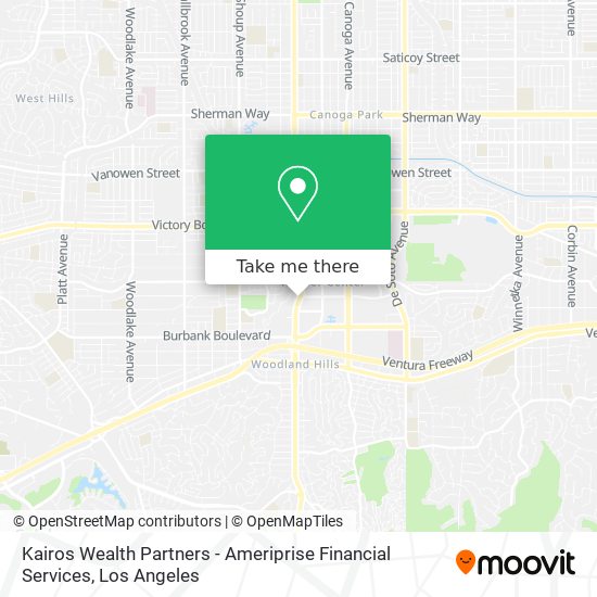 Mapa de Kairos Wealth Partners - Ameriprise Financial Services