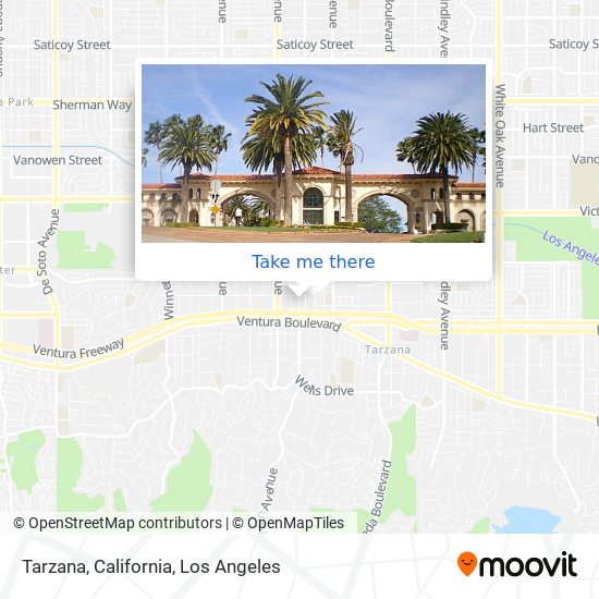 Mapa de Tarzana, California