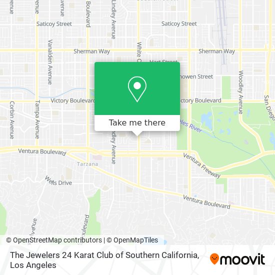 Mapa de The Jewelers 24 Karat Club of Southern California