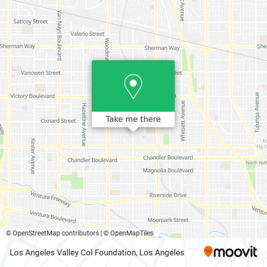 Los Angeles Valley Col Foundation map