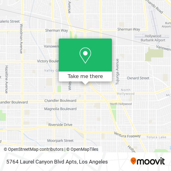 Mapa de 5764 Laurel Canyon Blvd Apts