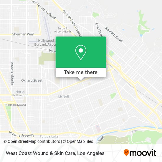 West Coast Wound & Skin Care map