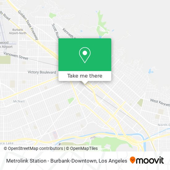 Metrolink Station - Burbank-Downtown map