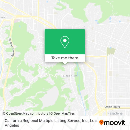 Mapa de California Regional Multiple Listing Service, Inc.