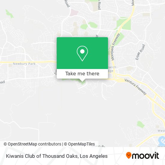 Kiwanis Club of Thousand Oaks map