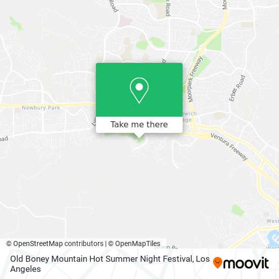 Old Boney Mountain Hot Summer Night Festival map