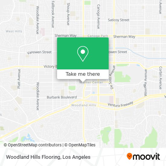 Mapa de Woodland Hills Flooring