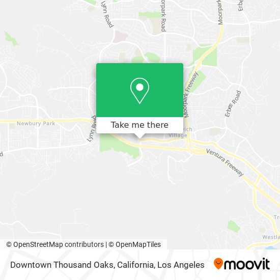 Downtown Thousand Oaks, California map