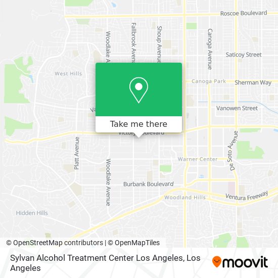 Mapa de Sylvan Alcohol Treatment Center Los Angeles