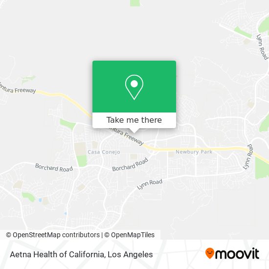 Mapa de Aetna Health of California