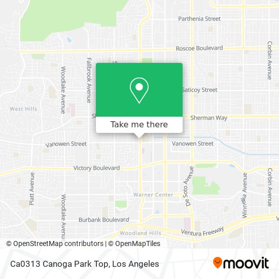 Ca0313 Canoga Park Top map