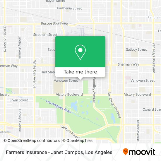 Farmers Insurance - Janet Campos map