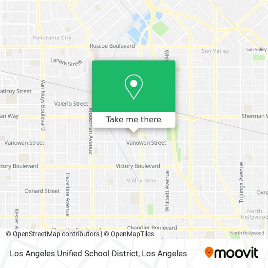 Los Angeles Unified School District map