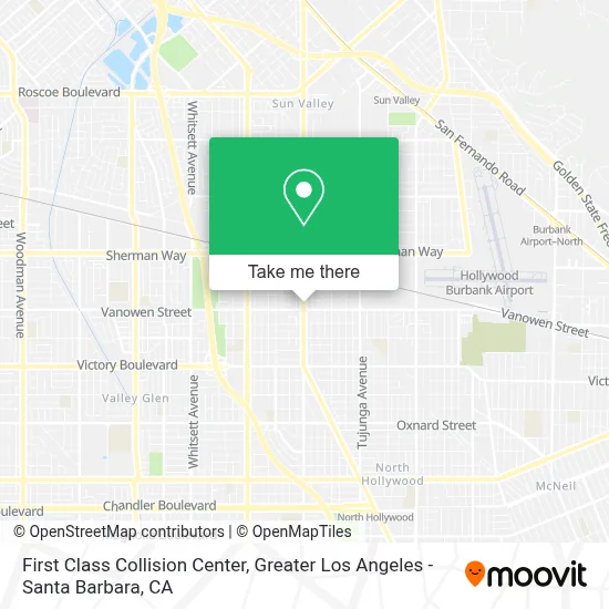 First Class Collision Center map